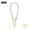 Cordón Original para Teléfono Móvil 6mm Fuerte para Colgar en el Cuello Cruzado Ajustable Exterior Antiperdida Exquisita Cuerda Trenzada para Muñeca Oro