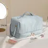Bolsa de Cosméticos de PU Transfronteriza para Mujer, Bolsa de Lavado Portátil, Gran Capacidad, Viaje, Lujo Ligero, Bolsa de Gama Alta