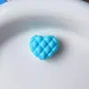 Cuentas de corazón a cuadros amor dopamina con cuentas cadena para teléfono móvil DIY joyería colgante hecho a mano puede pasar bolígrafo cuentas sueltas accesorios