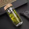 Nuevo Juego de Vasos de Vidrio de Borosilicato de Doble Capa, Resistente a Roturas, Tamaño Grande, Antiexplosión, Portátil, Aislado, Adecuado para Hombres y Mujeres, con Filtro, para Viajes
