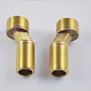Acessórios para chuveiro de ângulo dobrado de cobre no atacado, 60-75 mm de comprimento, chuveiro com parafuso excêntrico estendido com ângulo estendido