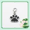 Pingente de garra de cachorro pequeno urso pata animal de estimação liga de zinco tag DIY multi-cor coreano bonito moda copo corrente pingente