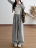 Pantalones de Pierna Ancha a Cuadros Perezosos para Mujer, Nuevo Estilo Primavera y Otoño, Casual de Cintura Alta, Holgados, Adelgazantes, Caídos, Pantalones Casuales Rectos de Longitud Completa
