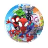 Decorações de Festa de Aniversário Infantil Pratos Grandes de 9 Polegadas Pratos de Papel Decorativos de Desenho Animado Pratos para Bolo de Festa de Aniversário Pratos de Papel de 9 Polegadas