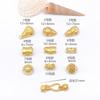 Antiguo Color Oro Conservación Flor Broche Accesorio DIY Mantra de Seis Palabras Cuentas Barril Espaciador Cuentas Pulsera de Cuerda Collar Piezas