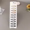 Pinza para el pelo de clip Bb de concha de tortuga esmerilada de alta gama europea y americana transfronteriza de 5 cm con estampado de concha de tortuga para flequillo de niñas, venta al por mayor de fábrica