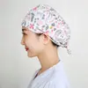 Gorro Quirúrgico Estampado Femenino Algodón Puro Gorro de Enfermera Gorro Baotou Nacido de la Luna Doctor de Clínica Dental y Estomatológica Gorro de Trabajo Masculino