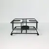 Soporte de Estufa de Alcohol de Hierro con Base de Rejilla Cuadrada Hueca, Soporte Metálico de Aislamiento para Calentamiento de Matraces de Laboratorio