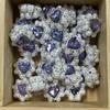Bola de diamante incrustada con cuentas de cristal de pedrería, cuentas con agujero, cuentas espaciadoras, hechas a mano, material para colgante de pulsera de mano, accesorios de joyería DIY al por mayor