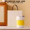Caneca Transfronteiriça Yuerui Sem Alça, Caneca de Cerâmica para Chá com Leite Aquecedora de Mãos, Caneca de Café, Brinde Corporativo com Logo, Caneca de Viagem com Tampa