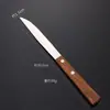Juego de Cuchillo, Tenedor y Cuchara de Acero Inoxidable 304 Transfronterizo Estilo Japonés Mango de Palo de Rosa Vajilla Occidental Juego de Cuchillo, Tenedor y Cuchara Cuchillo, Tenedor y Cuchara para Filete