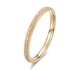 Anillo Popular Esmerilado Europeo y Americano Nuevo Acero Inoxidable Chapado en Oro Anillo Simple Moda Personalizado Joyería de Mano Distribución al por Mayor