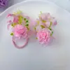 Accesorios para el Cabello de Flores de Colza Frescas Pastorales para Niños, Ligas Dulces para el Cabello para la Escuela, Cuerdas Florales para el Cabello para Escenario de Actuación