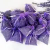 Saquito de Flores Secas de Lavanda de Xinjiang Sachet Colgante Desodorante para Coche Armario Especias Flor Real Granulada Bolsa de Gasa Venta al por Mayor
