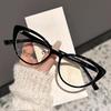 Armazones de Gafas Ojo de Gato en Stock, Versátiles para un Look Natural, Gafas Sin Graduación con Filtro de Luz Azul, Se Pueden Adaptar con Lentes Graduados, Ultraligeros Anti-Luz Azul