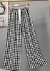 Pantalones de pijama de algodón para mujer, verano, finos, estampados, casuales, de pierna ancha, pueden usar mujeres embarazadas, comercio exterior, pantalones de talla grande