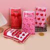 Em Estoque love misturado bolsa plástica portátil boutique moda embalagem bolsa joias meias sacola de compras 100 peças
