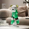 Oso Violento Pequeño Adorno Sala de Estar Estilo Lujo Ligero Mueble de TV Aparador Estantería Artículo Decorativo de Escritorio Regalo de Inauguración