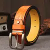 Cinto Masculino Taobao Transfronteiriço Personalidade Tecnologia de Relevo PU Moda Retro Jeans Fivela de Pino Cinto Geração Cabelo