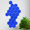 Adhesivos de pared de espejo acrílico hexagonal explosivo transfronterizo tridimensional DIY autoadhesivos decoración del hogar adhesivos de pared de fondo