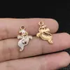 Venta Caliente Transfronteriza Personalizado Divertido Castillo del Diablo Sombrero de Bruja Colgante DIY Goteo de Aceite Aleación Joyería Accesorios Colgante Tendencia