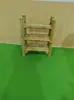 Mesa para Preparar Té, Silla de Bambú, Silla con Respaldo, Estilo Retro Antiguo de Patio, Muebles de Bambú Hechos a Mano, Juego de Mesa y Taburetes de Bambú