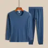 Roupas de outono masculinas calças compridas masculinas vermelho vivo ano de nascimento roupa íntima térmica fina para jovens e meia-idade capa de lã