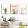 Pintura Decorativa para Sala de Estar Pintura de Parede de Fundo para Sofá Pintura de Parede Suspensa Moderna Simples Mural Estilo Nórdico Quarto Parede Tríptico