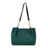 Bolso Tote de Color Contrastante para Mujer Nuevo de Gran Capacidad Estilo Coreano Moderno Bolso de Hombro 2025 Casual para Ir al Trabajo Cadena Elegante
