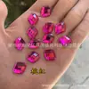 Al por mayor Acrílico 13x16 Malla Prismática Colorida Cosido a Mano Diamante Planos Fondo Agujero Doble Perforado Accesorios de Ropa Perforar