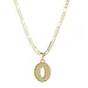 Amazon Transfronterizo Nuevo Collar de 26 Letras Collar con Colgante de Letra Cadena Extendida de Clip de Papel Joyería Gótica para Mujeres