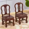 Taburete Pequeño de Madera Maciza Silla con Respaldo Taburete Infantil Taburete Bajo Silla Pequeña Hogareña Caoba Silla de Boda Sala de Estar Sofá Mesa de Café Taburete