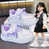 Zapatillas para niñas, estilo nuevo primavera y otoño 2026, zapatos de moda para niños mayores, zapatillas deportivas casuales de caña baja con suela blanda para niños