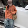 Camisetas para niñas para conjuntos de otoño, nuevos tops holgados estilo coreano 2026 para niños mayores, camisetas básicas de primavera y otoño para niños mayores