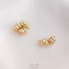 Ouro 14K Preenchido Cor Duradoura 6mm Plano Hambúrguer Fivela Magnética Forte Pulseira DIY Feita à Mão Colar Joias Acabamento Acessórios de Fivela Magnética