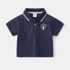 Camisas Polo de Manga Curta para Meninos Atacado Verão 2026 Roupas Infantis Tops para Bebê Camisas com Gola Camisetas Curtas Dropshipping Tendência