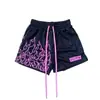 Nuevos Shorts de Baloncesto de Llama de Verano para Hombre Estilo Americano Shorts Deportivos Modernos Transpirables de Secado Rápido Shorts de Entrenamiento