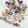 Cuentas sueltas de vidrio con agujero lateral, cuentas de rueda, 8MM, accesorios mágicos para joyería DIY, pulsera, collar, pendientes, accesorios para ropa, bolso