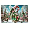 Exclusividade transfronteiriça, série de fundos de Natal impressos em alta definição com renas e Papai Noel, perfeitos para decorações festivas