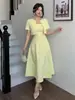 Nuevo traje de moda de estilo francés de alta gama para mujer petite, elegante, exquisito, único y hermoso traje de verano mini