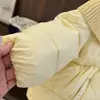 Chaqueta acolchada de algodón para niños con gorro de punto, prenda exterior gruesa para niños pequeños, abrigo de algodón para niños y niñas, ropa para niños, conjunto versátil y moderno de invierno 2026