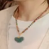 Collar de Sándalo y Jade Azul Estilo Nuevo, Estilo Chino Nuevo, Colgante de Celebridad de Internet de Nicho de Gama Alta, Cadena Versátil de Lujo Ligero para la Clavícula
