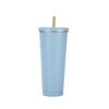 Taza de Acero Inoxidable con Popote Amazon Taza de Café al Vacío de Gran Capacidad Regalo para Coche Taza Termo Venta al por Mayor Estilo Deportivo