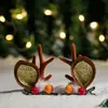 Diademas y Pasadores Decorativos Navideños Transfronterizos Temática de Muñeco de Nieve Navideño con Astas Diademas con Astas Disfraces Festivos Infantiles Diademas con Astas