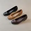 Primeiro Encontro Temporada Trajeto para o Trabalho Bico Redondo Salto Anabela Salto Bloco Versátil Slip-on Sapatilhas Baixas Femininas 2026 Novidades de Outono Sapatos Femininos
