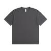 Camiseta de Algodón Puro Sin Costuras 180g Talla Europea para Hombre Versión Más Holgada Tubular Sin Costuras Manga Corta Estilo Americano Retro Manga Corta Sin Costura Lateral