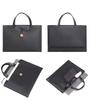Bolso de mano nuevo de cuero bolso para portátil bolso de PU almacenamiento plano maletín macbook12air14 pulgadas 16 pulgadas