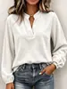 Otoño 2026 Nuevo Amazon Estación Independiente Transfronteriza Moda Femenina Europea y Americana Camisa Blusa de Manga Larga para Mujer