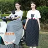 Nova Saia Corta-Vento para Inverno, Capa Térmica Elétrica para Patinete, Avental Aquecedor de Pernas à Prova de Frio, Espessada para Proteção contra o Frio