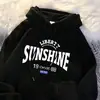 Sudadera con Capucha Estilo Americano para Hombre, Otoño e Invierno, Forrada de Polar, Engrosada, Marca de Tendencia, Chaqueta Holgada, Estilo Hong Kong Juvenil, Nueva Ropa para Hombre